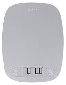 Báscula digital para cocina/báscula para alimentos: ultradelgada, multifunción, fácil de limpiar, pantalla grande